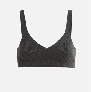 Le Ore Lodi Ribbed Bralette in Dark Shadow Sz Medium New